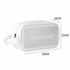 Косметичка 10х15х26 см, , белый Washbag