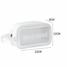Косметичка 8х12х22 см, , белый Washbag