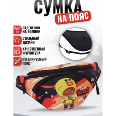 Сумка поясная , фактура гладкая, мультиколор Без бренда