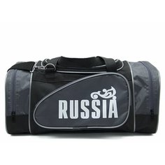 Сумка дорожная , 17 л, 19х22х40 см, ручная кладь, черно-серый Lootbag