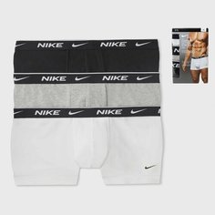 Трусы NIKE, комплект из 3 шт., размер M, white/black/grey