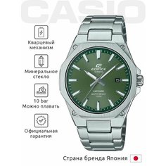 Наручные часы CASIO Edifice, зеленый/серебряный