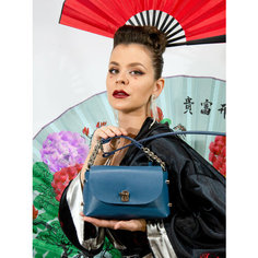 Сумка SaltyBird, фактура перфорированная, голубой