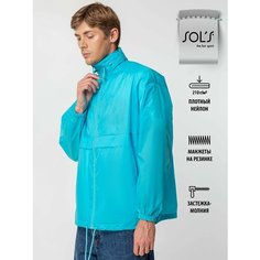 Ветровка Sols, размер S, бирюзовый