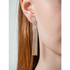 Серьги клипсы, золотистый Бантами