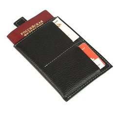 Обложка для паспорта Croco, черный флотер