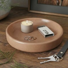 Подставка для украшений MUSKO, 19х3.5х19 см, , розовый