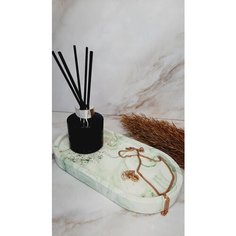 Подставка для украшений Olivia Valdes, 10х1.5х18 см, , зеленый, золотой, белый