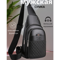 Сумка , фактура тиснение, черный Da&Ki