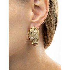 Серьги двусторонние Братья Глазуновы, серебро, 925 проба, золочение, рубин, размер 10 мм, длина 4 см, , золотистый