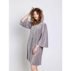 Халат для кормящих мам Koroleva Collection, размер 2XL, серый