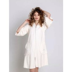Халат для кормящих мам Koroleva Collection, размер 4XL, бежевый