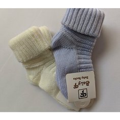 Носки Baby F 2 пары, размер 1-2, , серый