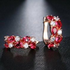 Серьги Rigant, искусственный камень, размер 20 мм, розовый