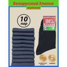 Носки фабрика, комплект, 10 пар, размер 25(39-40), черный