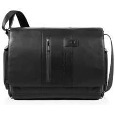Сумка PIQUADRO Urban, фактура матовая, гладкая, черный