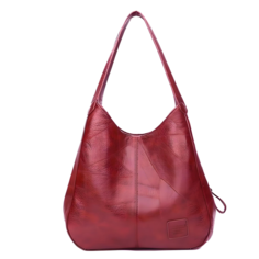 Сумка хобо VINTAGE BAGS, фактура гладкая, бордовый