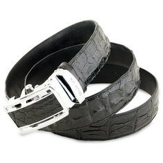 Ремень Exotic Leather, размер 120, черный
