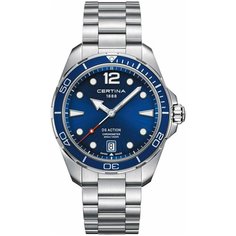 Наручные часы Certina DS Action, серебряный