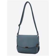 Сумка кросс-боди Raffinni, фактура зернистая, матовая, синий