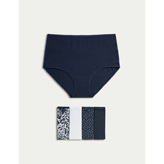 Трусы MARKS & SPENCER, комплект из 5 шт., размер UK10, navy/mix