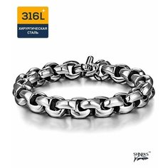 Браслет Sharks Jewelry, размер 21.5 см, серебристый