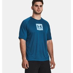 Футболка Under Armour Tech Print Fill Tee, размер S, varsity blue / white