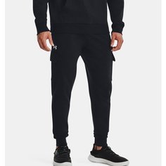 Брюки спортивные Under Armour Rival Fleece Cargo Joggers, размер XL, черный