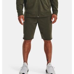 Шорты спортивные Under Armour Mens Rival Terry Shorts, размер S, темно-зеленый