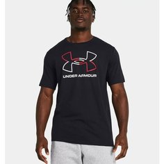 Футболка Under Armour sport, размер S, black/red/white - 001