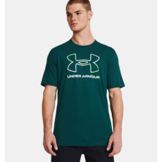 Футболка Under Armour, размер M, hydro teal/white-449