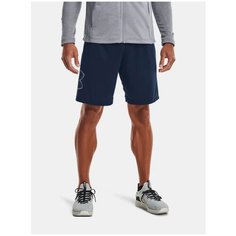 Шорты спортивные Under Armour Mens UA Tech Graphic Shorts, размер S, academy/steel
