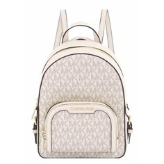 Рюкзак MICHAEL KORS, фактура зернистая, гладкая, перфорированная, рельефная, матовая, ванильный