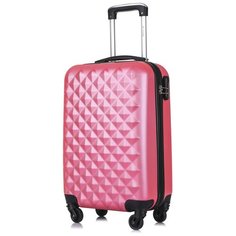 Умный чемодан Lcase, 45 л, размер S, розовый