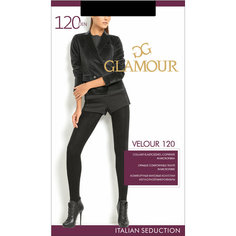 Колготки Glamour Велюр, 120 den, размер 4, чёрный