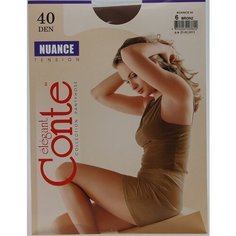 Колготки Conte elegant Nuance, 40 den, размер 6, коричневый