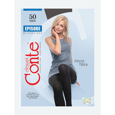 Колготки Conte elegant Episode, 50 den, размер 5XL, Grafit=Тёмно-серый