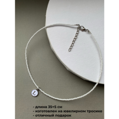 Чокер SIDORINA SOFIA ACCESSORIES, бисер, длина 35 см, белый