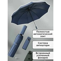 Смарт-зонт ZUODU, синий