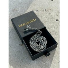 Колье BAKA&DED, длина 60 см, темно-серебряный