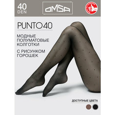 Колготки Omsa Punto, 40 den, размер 3-4, nero