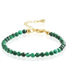 Браслет-нить Alerie Accessories, малахит, зеленый, золотистый