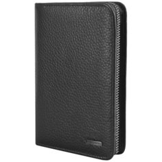 Портмоне malgrado, фактура зернистая, black