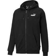 Толстовка спортивная PUMA Ess Small Logo Fz Hoodie, размер S, , черный, белый