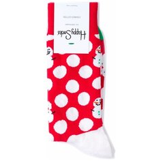 Носки Happy Socks Big Dot - Snowman, размер 36-40, мультиколор