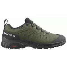 Ботинки Salomon X WARD LEATHER GTX, размер UK 13,5; EUR 49 1/3; USA 14; 32 см (примерно на российский 48*), зеленый