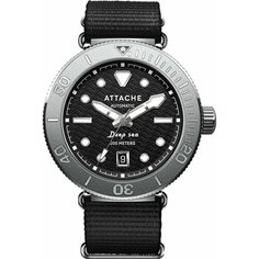 Наручные часы ATTACHE, хром/черный