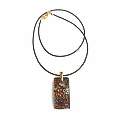 Подвеска arte di murano, муранское стекло, коричневый