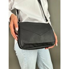 Сумка кросс-боди , фактура гладкая, черный Unvers Leather Istanbul