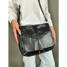 Сумка кросс-боди , фактура гладкая, черный Unvers Leather Istanbul